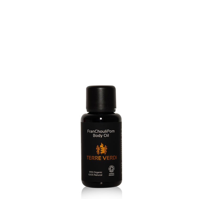 Certified Organic FranChouliPom Body Oil 30ml by Terre Verdi